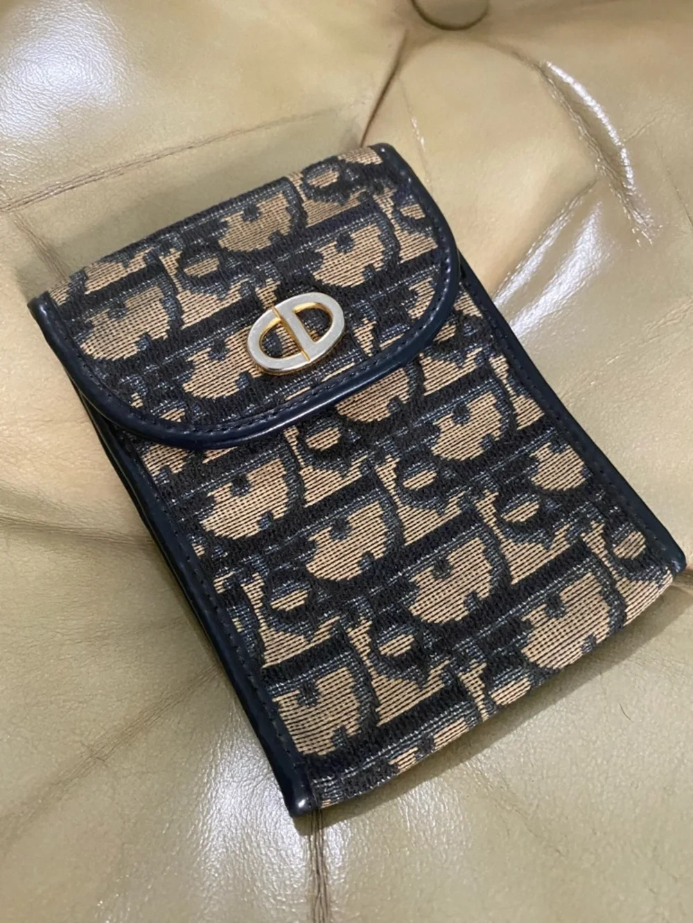 Vintage Dior Accessory Trotter Logo Authentic Wallet? Notepad?